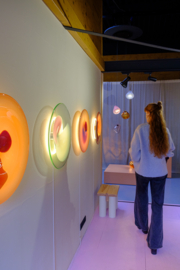 Transparent Light Green •  Opal Candy Pink • White Cloud