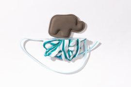 White with Ocean green stripes no. 11 / 2024