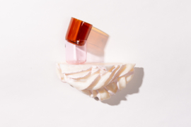 White with light Pink stripes no. 02 / 2024