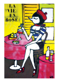 La vie en rose - 120 x 80 cm