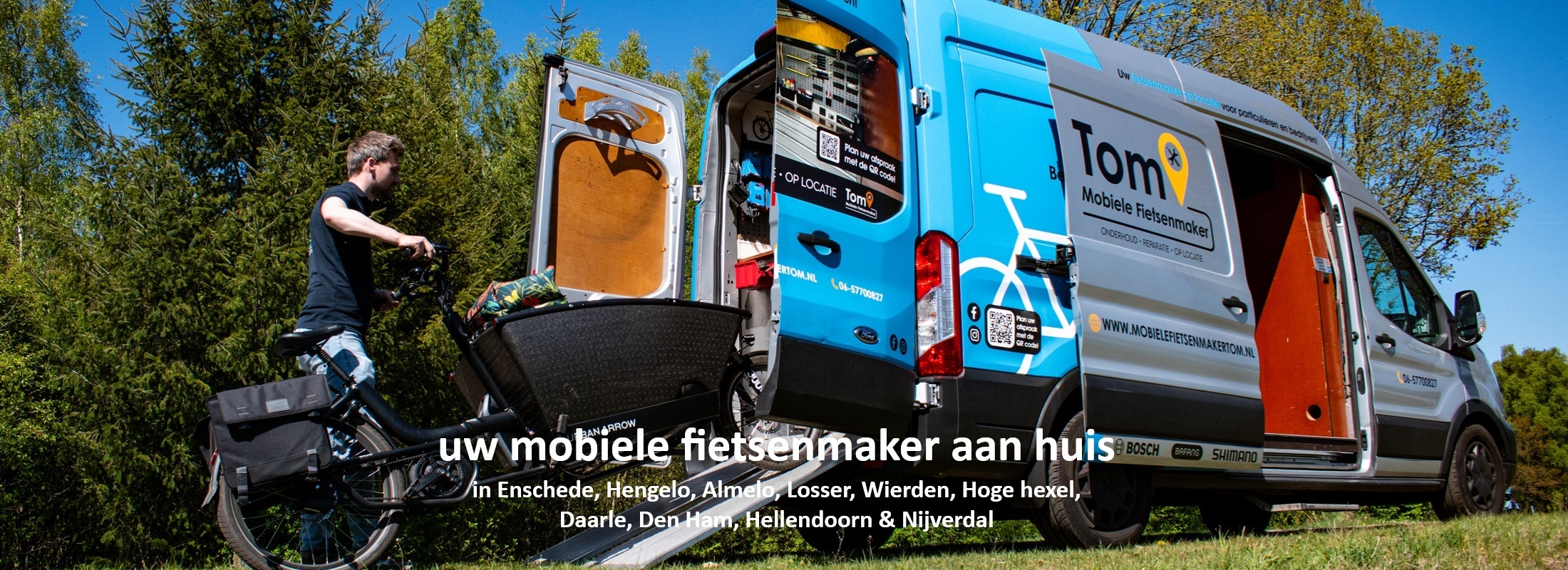 Mobiele fietsenmaker Tom - uw mobiele fietsenmaker aan huis