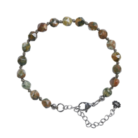 Armband Rhyoliet groen Mala