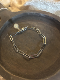 Armband Closed Forever schakel zilver
