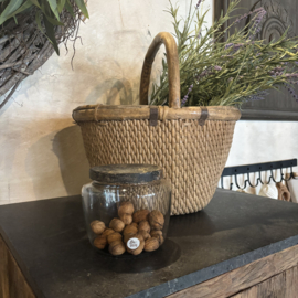 Voorraadpot met houten deksel
