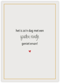 Postkaart het is zo'n dag