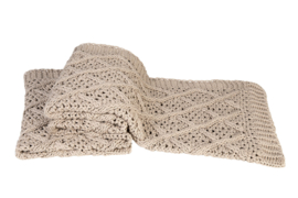 SILT Mallorca linen deken beige