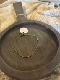 Armband Snake chain fijn goud