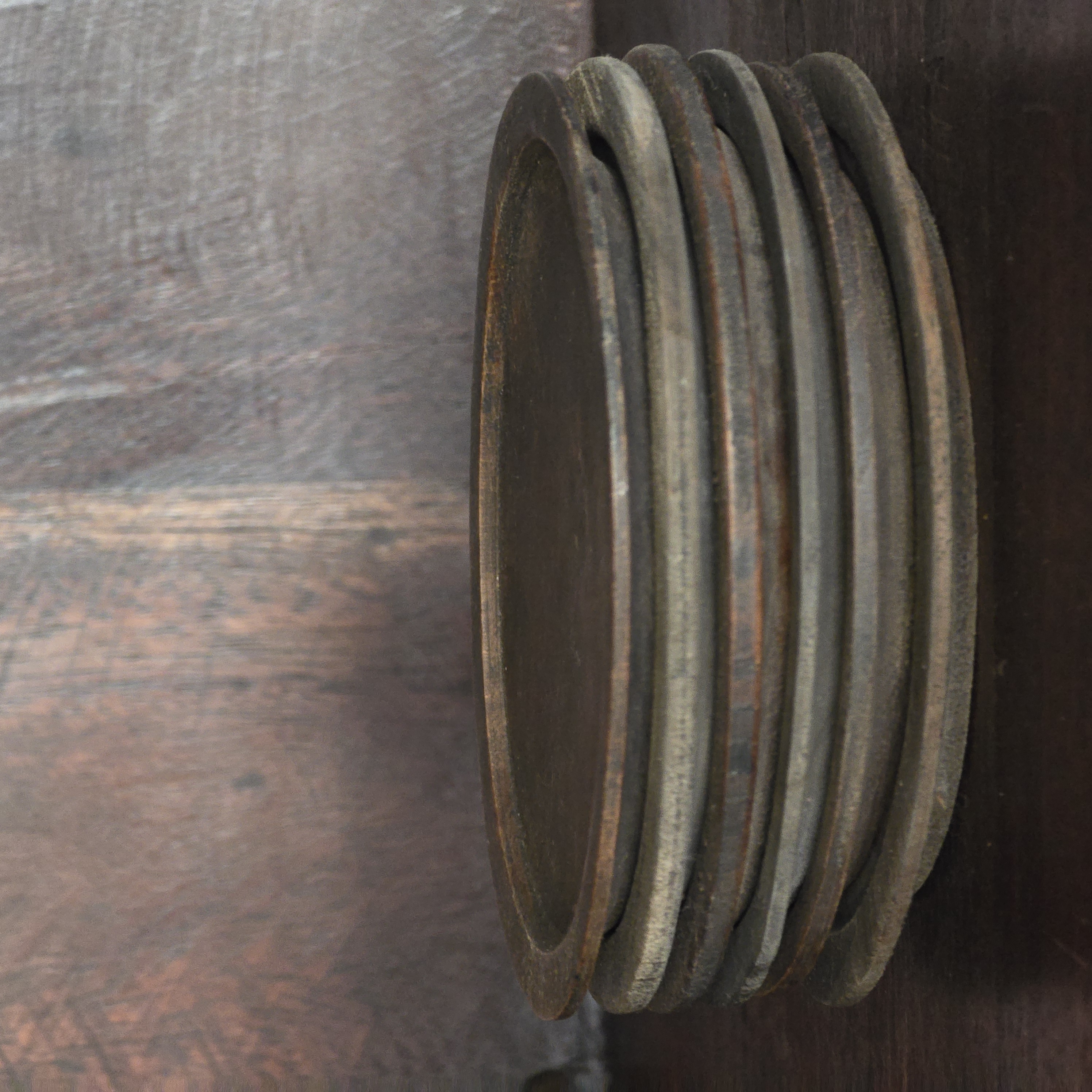 Set houten onderzetters