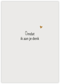 Postkaart omdat ik aan je denk