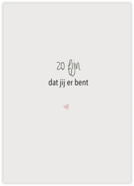 Postkaart zo fijn dat jij er bent