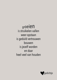 Postkaart groeien