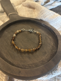 Edelsteen armband Agaat bruin Mala