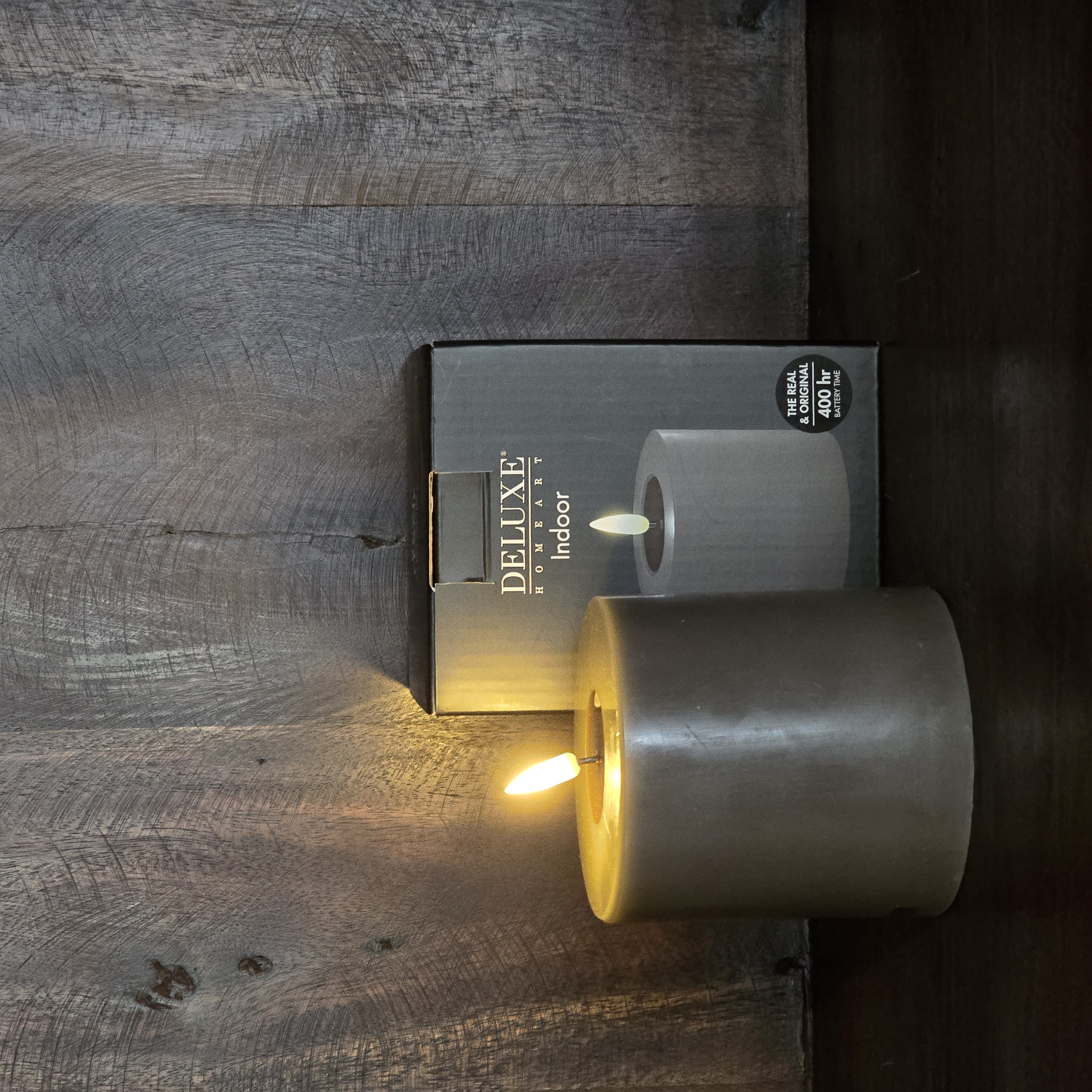 LED STOMPKAARS Ø 10 x 10 cm MOKKA