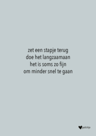 Postkaart zet een stapje terg