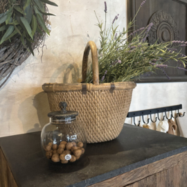 Voorraadpot met houten deksel