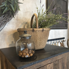 Voorraadpot met houten deksel