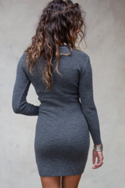 Isabel knitted dress grey