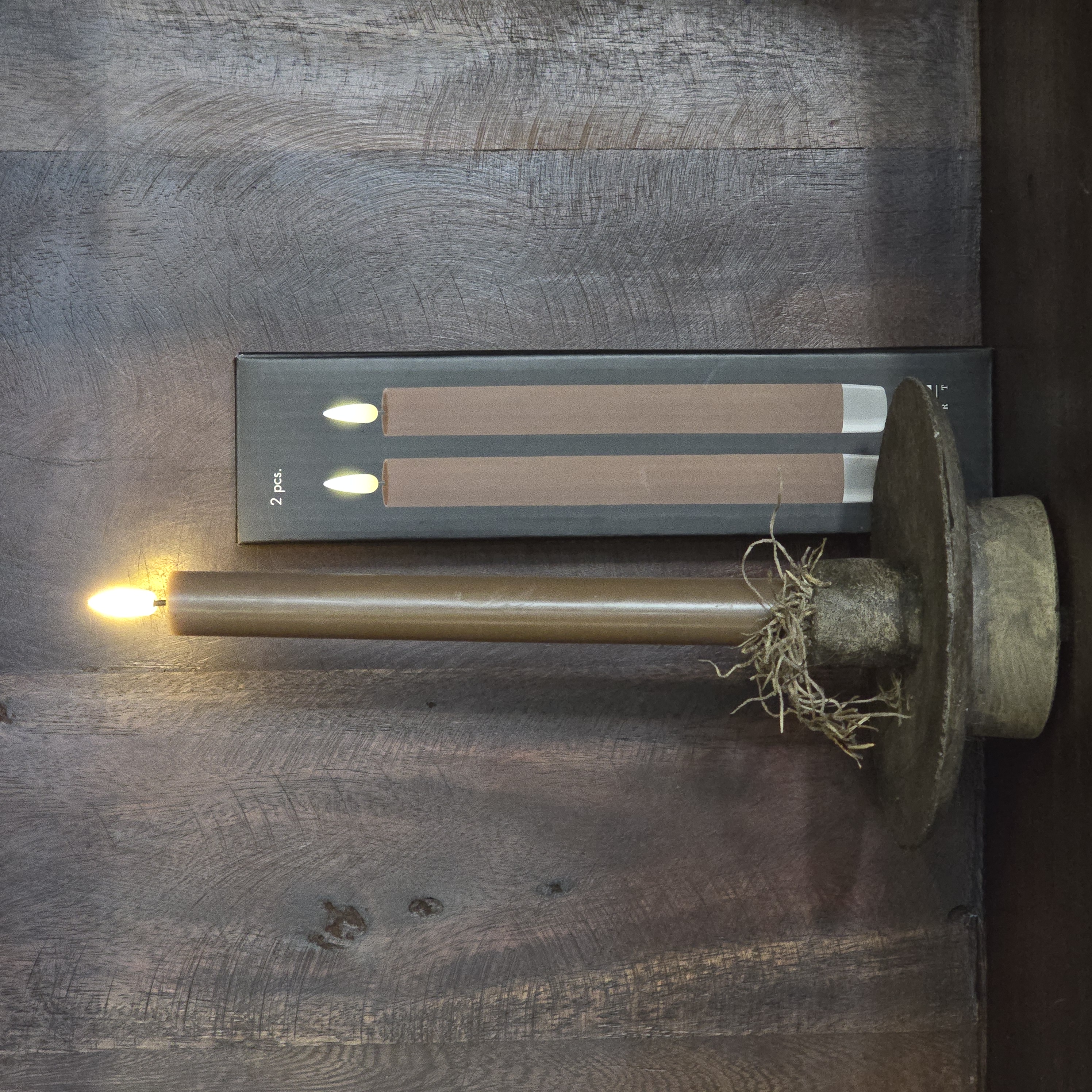LED DINERKAARS 2 STUKS GROOT CARAMEL