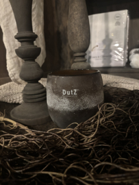 Duts windlicht bruin glas groot