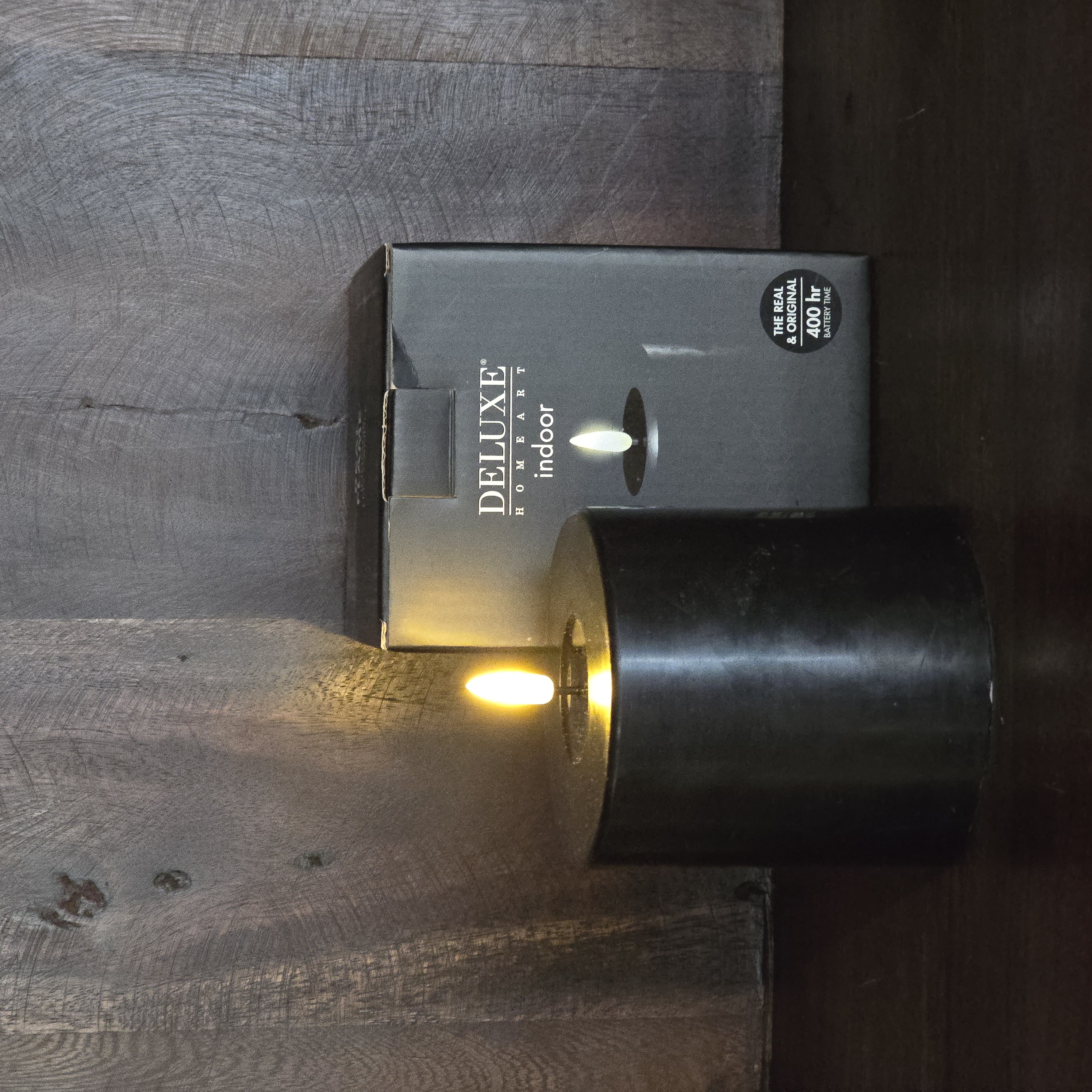 LED STOMPKAARS Ø 10 x 10 cm ZWART