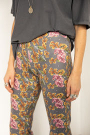 Dappermaentje printed flared pants