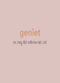 Postkaart geniet
