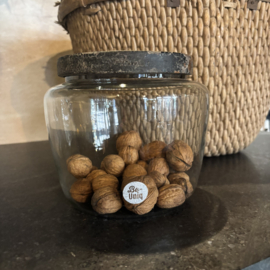 Voorraadpot met houten deksel