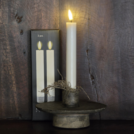LED DINERKAARS 2 STUKS KLEIN CREME