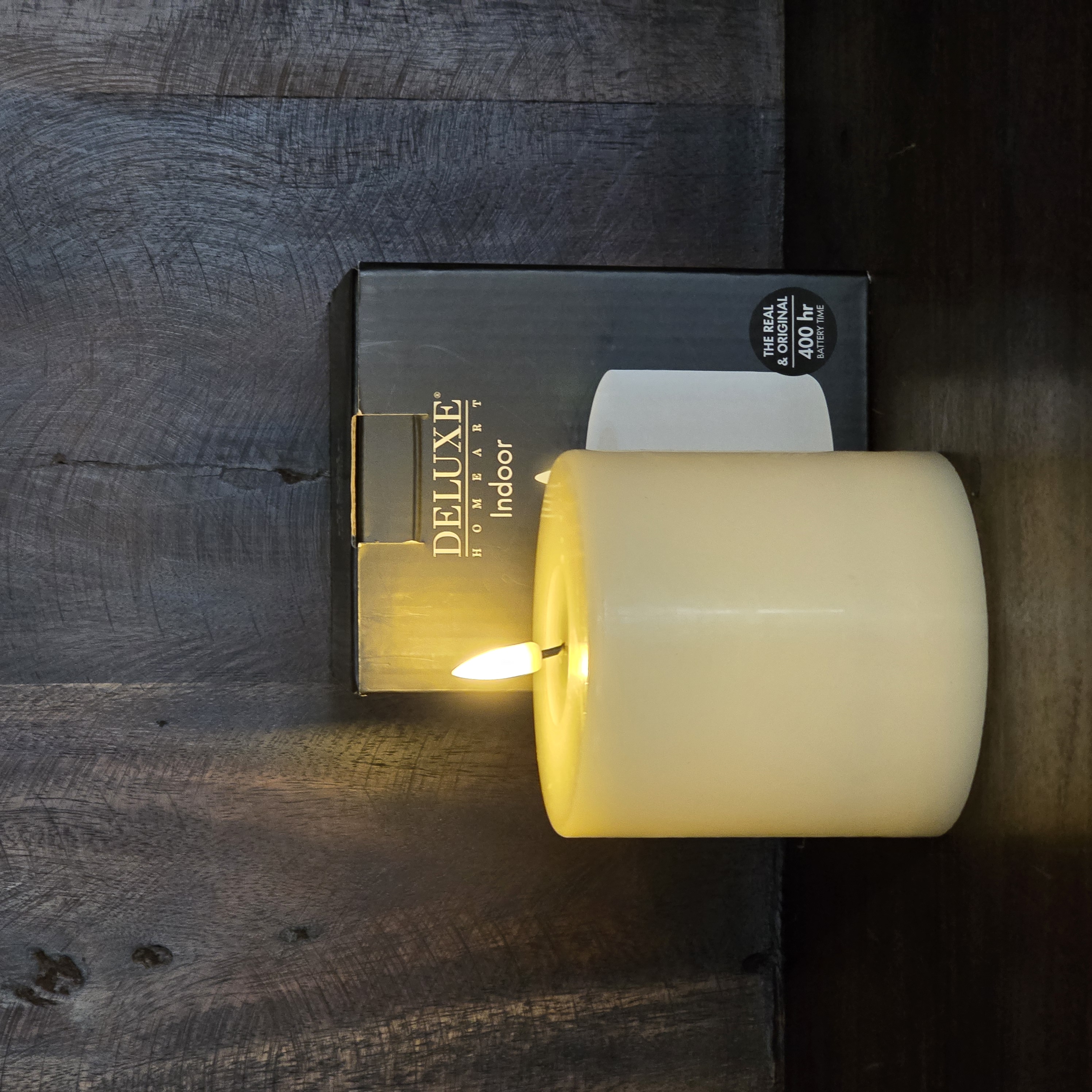 LED STOMPKAARS Ø 10 x 10 cm CREME
