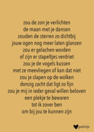 Postkaart zou de zon je verlichten