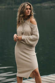 Row knitted skirt
