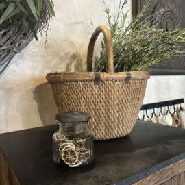 Voorraadpot met houten deksel