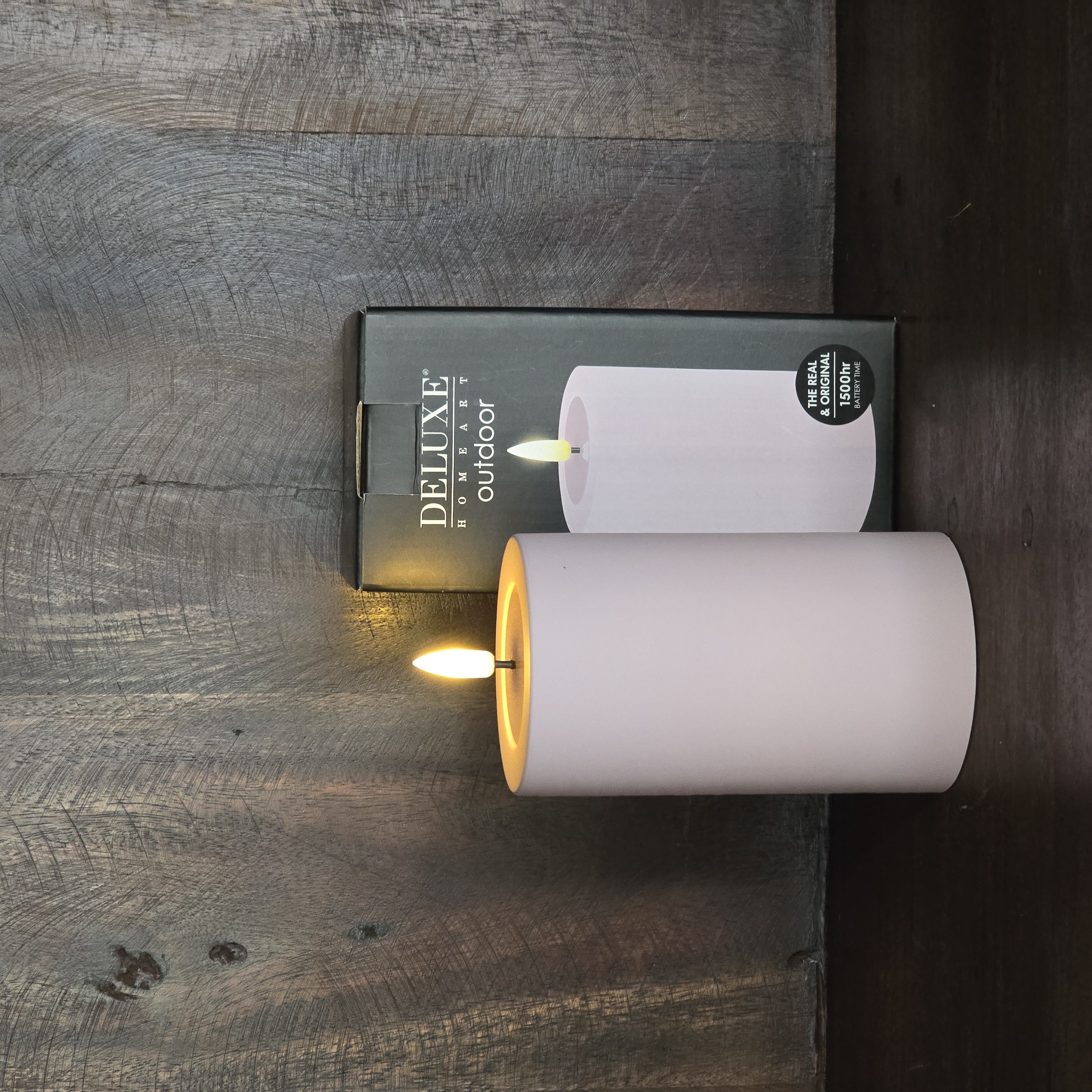 OUTDOOR LED STOMPKAARS ROZE Ø7,5 x 12,5cm