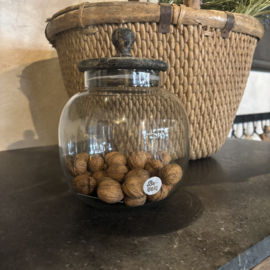 Voorraadpot met houten deksel