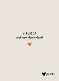 Postkaart jij kunt dit veel meer dan je denkt