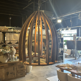 Houten hanglamp