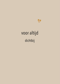 Postkaart voor altijd dichtbij