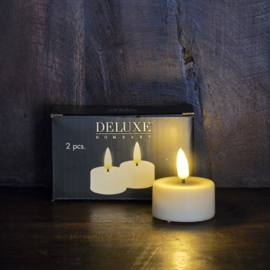LED WAXINELICHTJES 2 STUKS CREME