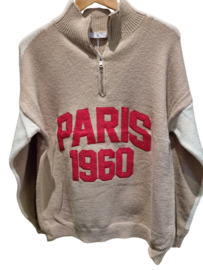 Paris trui beige