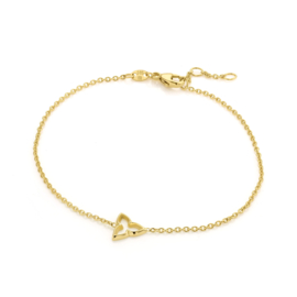 Geelgouden Trefoil Armband