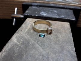 Nieuwe ring van eigen goud met prachtige Toermalijn