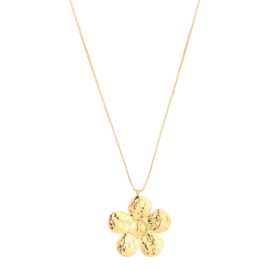 Middel lange ketting met bloem