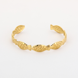 Bangle goud vis