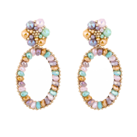 Statement oorbellen pastels