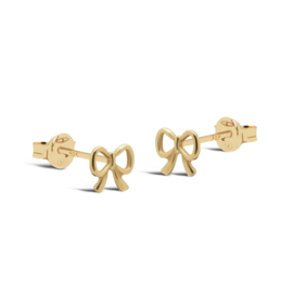 Oorknopjes strikjes - echt zilver