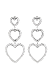 Statement Oorbellen three hearts