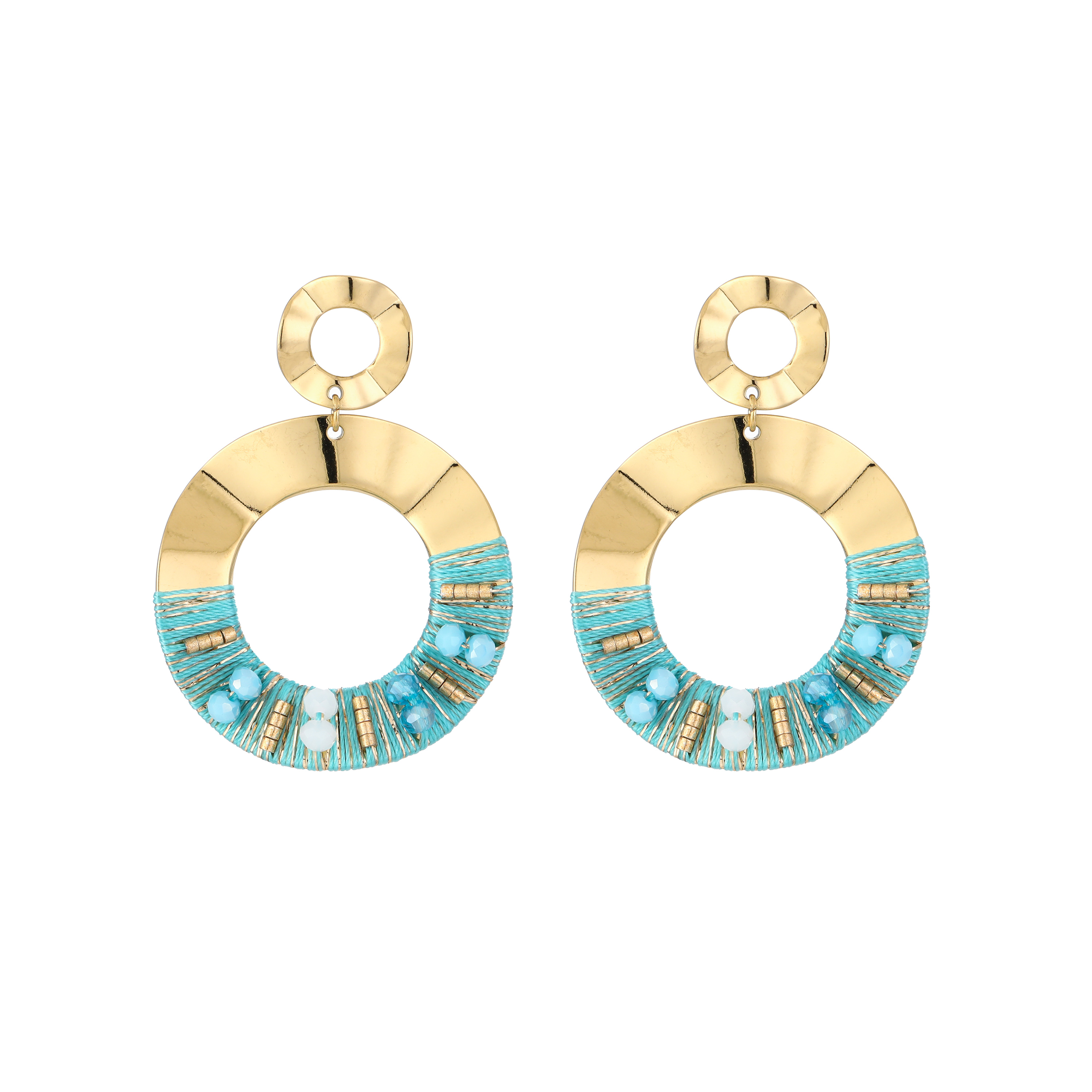 Summer oorbellen turquiose
