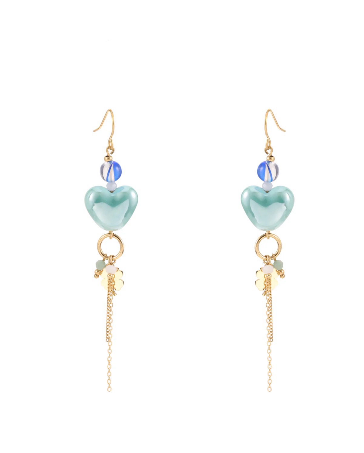 Pretty blue oorbellen