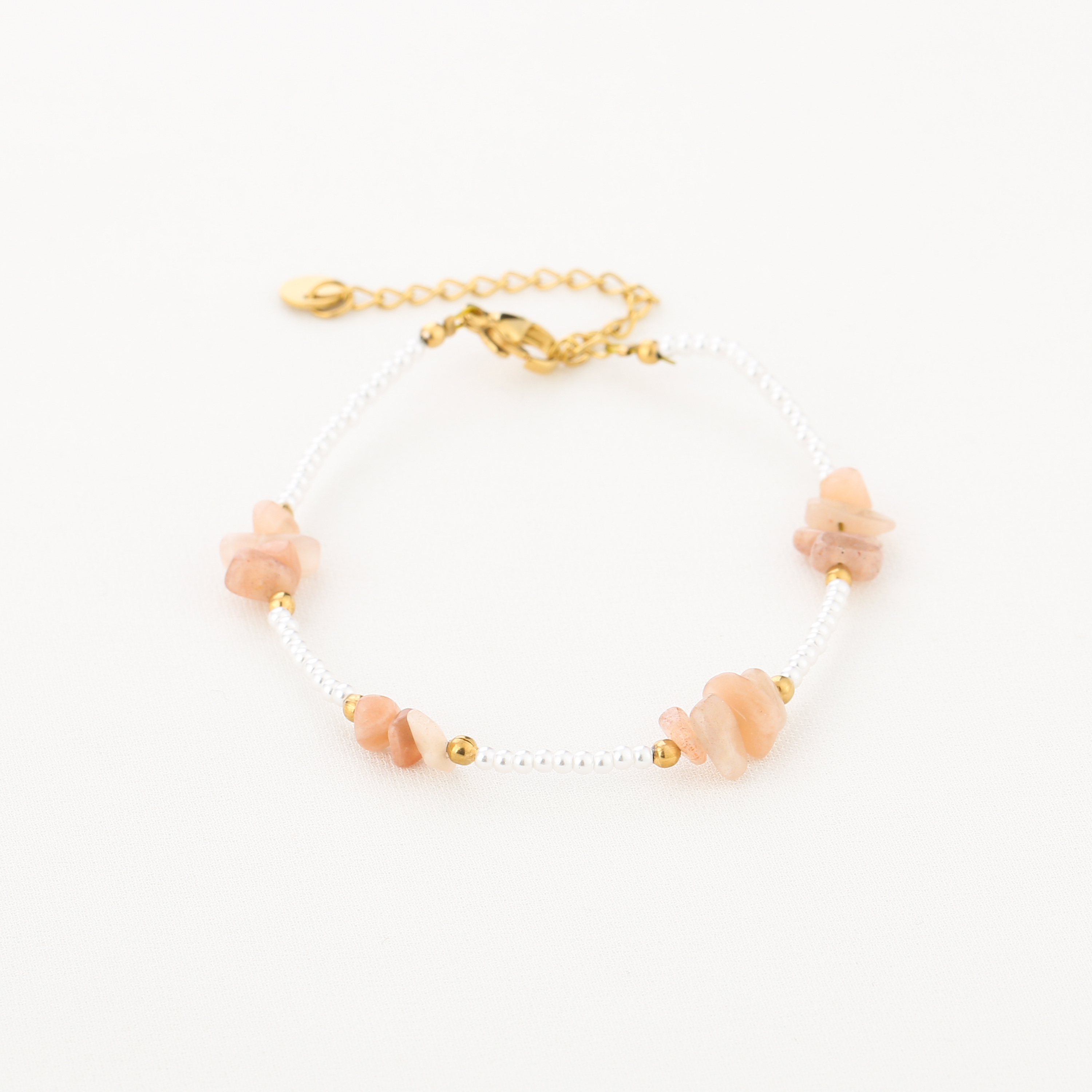 Kralenarmband peach
