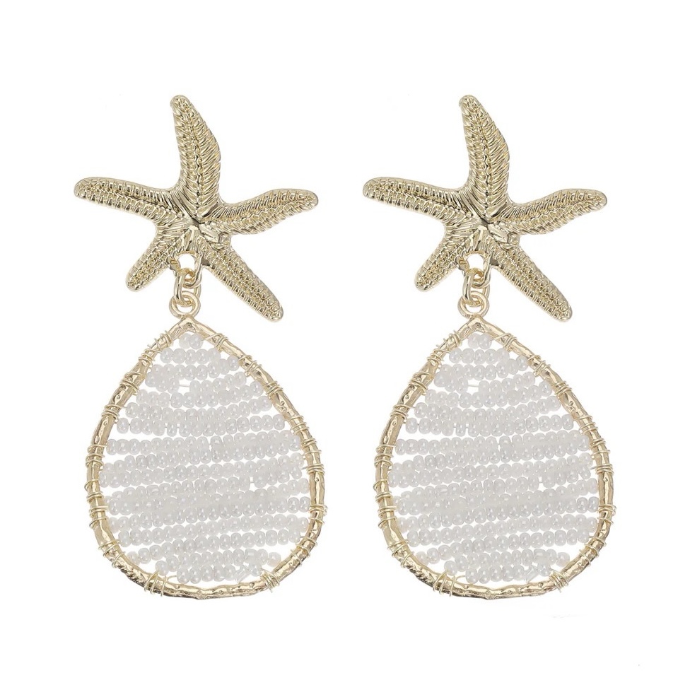 Statement oorbellen pretty zeester